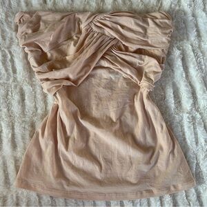 NWT Y2K Bebe Pima Cotton Shirred Tube Tunic Top Made in USA Vintage